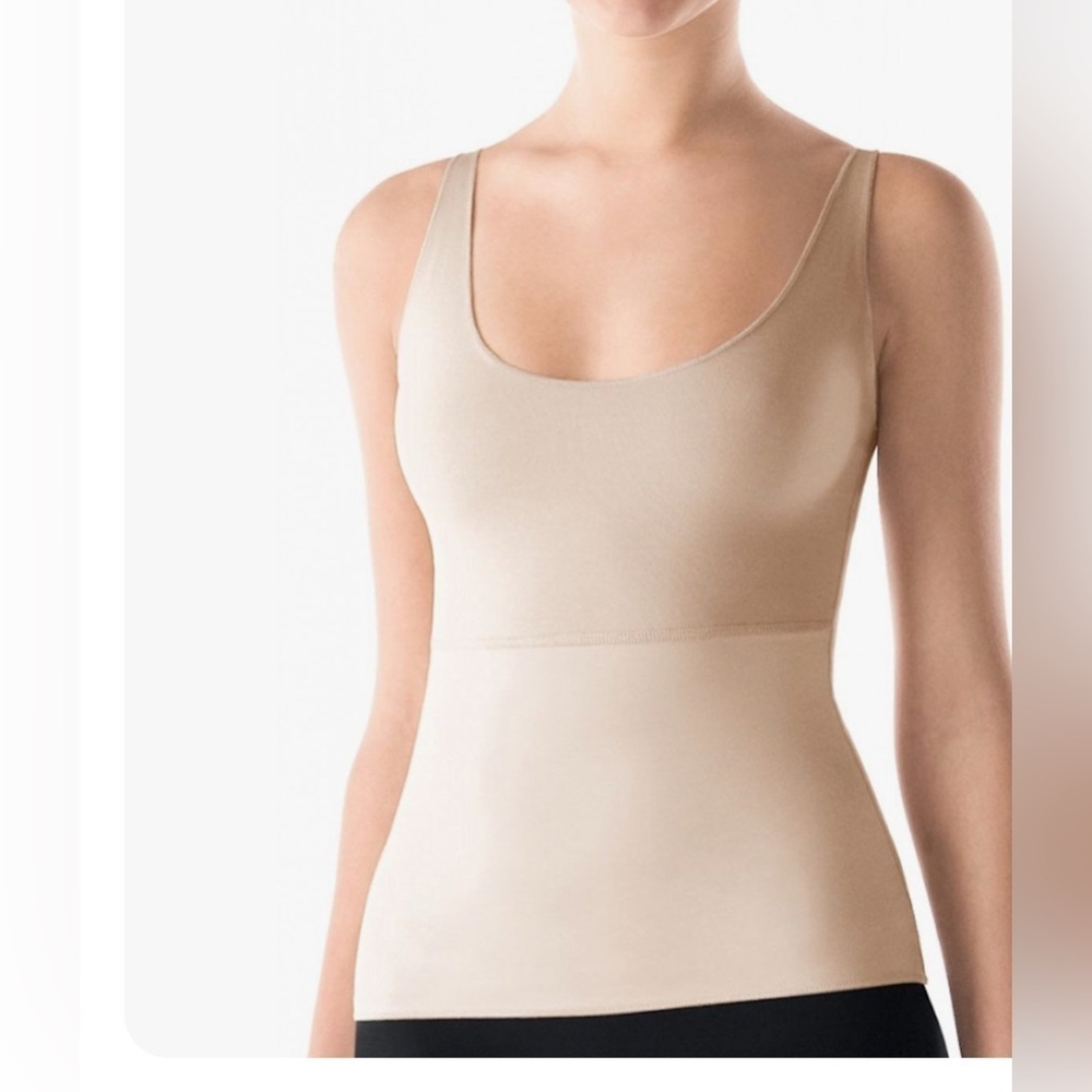 SPANX Hide & Seek body slimming tan body contouring woman plus size camisole 1X